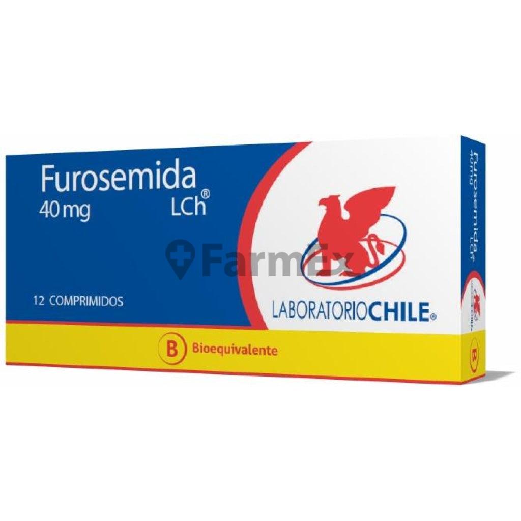 Furosemida 40 mg. x 12 Comprimidos LABORATORIO CHILE